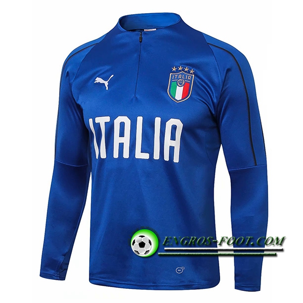 Engros-foot: Sweatshirt Training Italie Bleu 2018-2019 Thailande