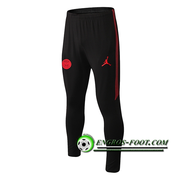 Engros-foot: Training Pantalon Foot Jordan PSG Rouge/Noir 2018-2019 Thailande