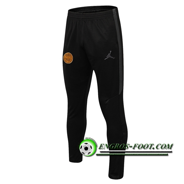 Engros-foot: Training Pantalon Foot Jordan PSG Noir/Jaune 2018-2019 Thailande