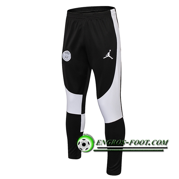 Engros-foot: Training Pantalon Foot Jordan PSG Blanc/Noir 2018-2019 Thailande