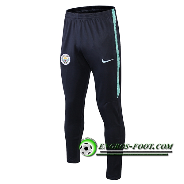 Engros-foot: Training Pantalon Foot Manchester City Noir/Bleu 2018-2019 Thailande