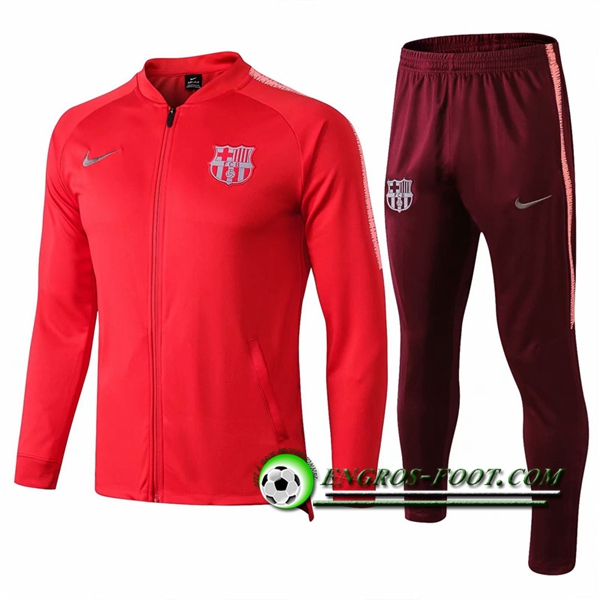 Engros-foot: Ensemble Survetement Foot - Veste FC Barcelone Rouge 2018-2019 Thailande