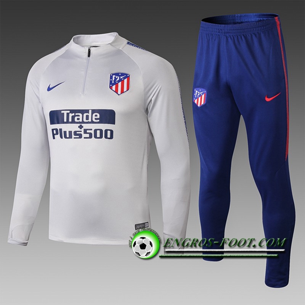 Engros-foot: Ensemble Survetement Foot Atletico Madrid Enfant Gris 2018-2019 Thailande