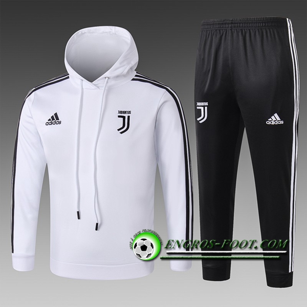 Engros-foot: Ensemble Sweat A Capuche Survetement Juventus Enfant Blanc 2018-2019 Thailande