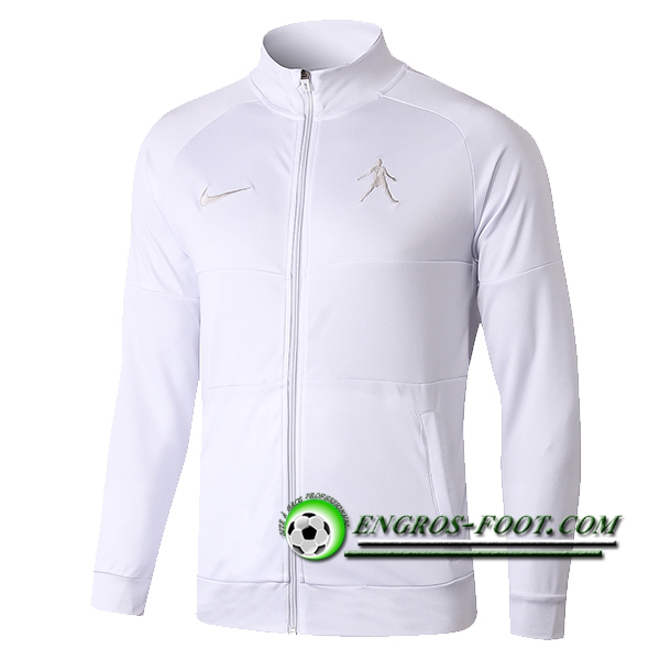 Engros-foot: Veste Foot Jordan PSG Blanc 2018-2019 Thailande