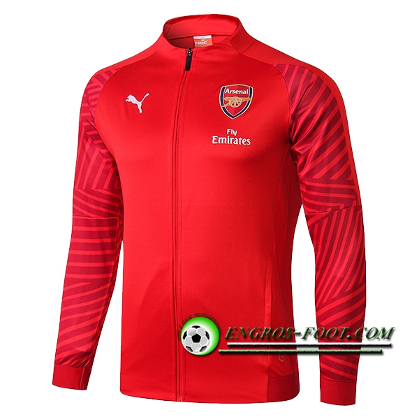 Engros-foot: Veste Foot Arsenal Rouge 2018-2019 Thailande