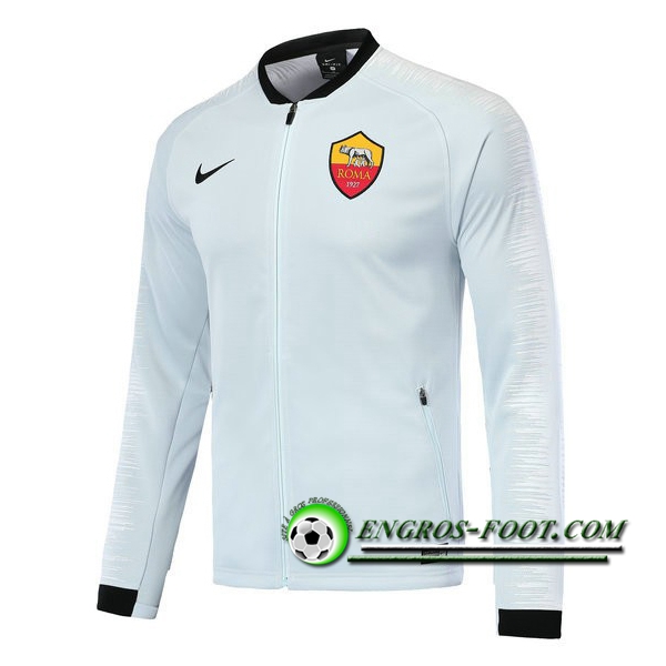 Engros-foot: Veste Foot AS Rome Blanc 2018-2019 Thailande