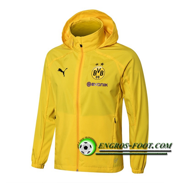 Engros-foot: Veste Foot Coupe Vent Dortmund BVB Jaune 2018-2019 Thailande