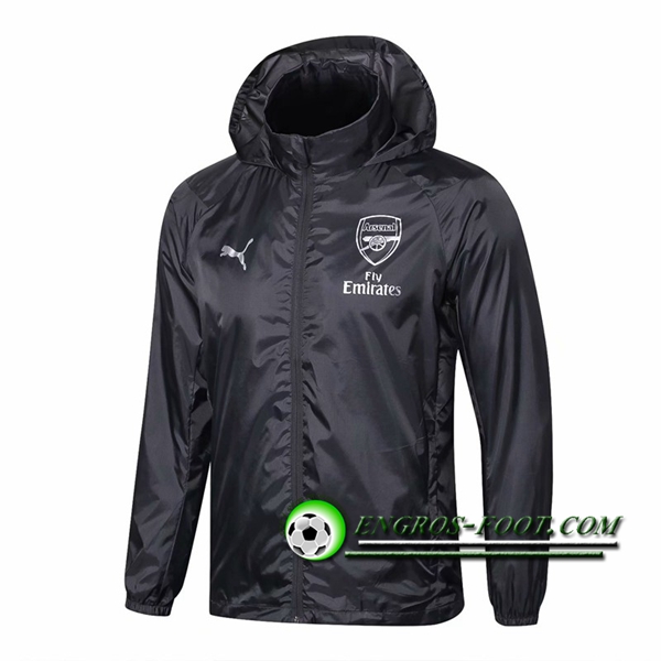 Engros-foot: Veste Foot Coupe Vent Arsenal Gris Fonce 2018-2019 Thailande