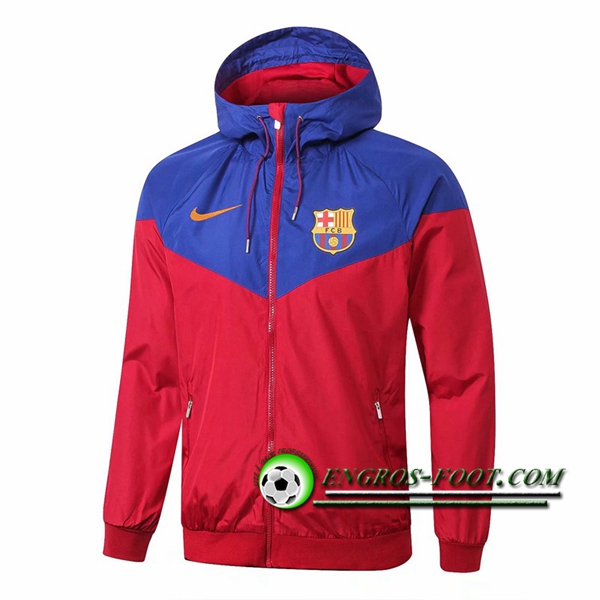 Engros-foot: Veste Foot Coupe Vent FC Barcelone Rouge/Bleu 2018-2019 Thailande