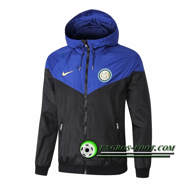 Engros-foot: Veste Foot Coupe Vent Inter Milan Bleu/Noir 2018-2019 Thailande