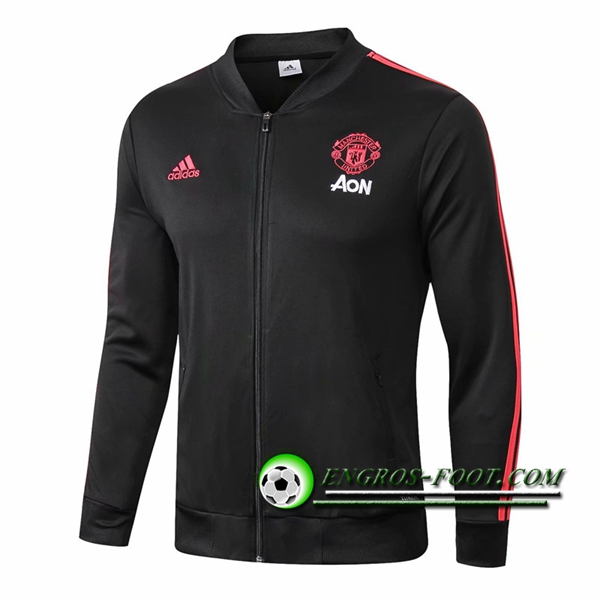 Engros-foot: Veste Foot Manchester United Noir 2018-2019 Thailande