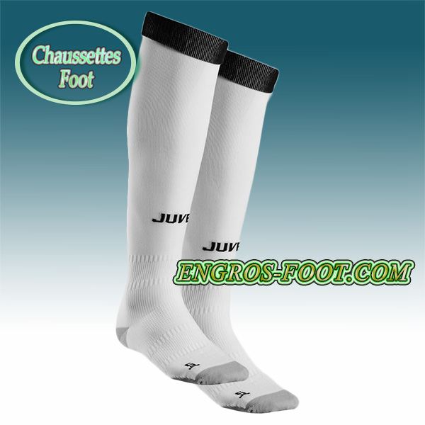 Engros-foot: Chaussettes Foot Juventus Blanc 2016 2017 Third Thailande