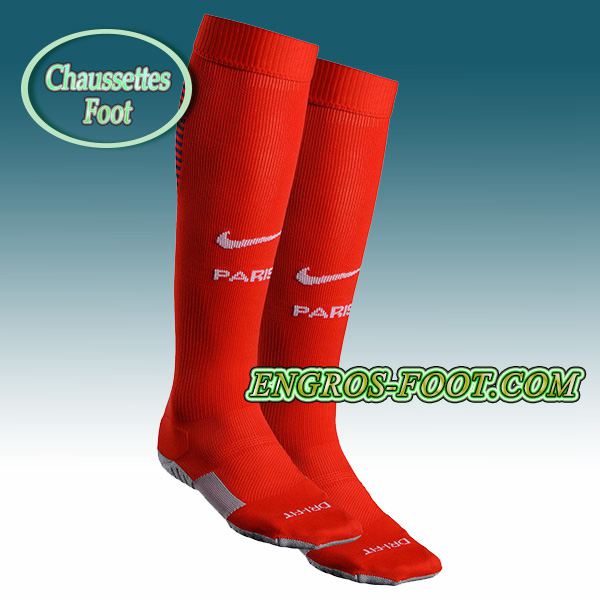 Engros-foot: Chaussettes Foot PSG Rouge 2016 2017 Exterieur Thailande