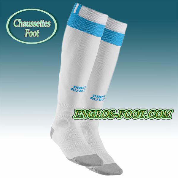 Engros-foot: Chaussettes Foot Marseille OM Blanc 2016 2017 Domicile Thailande