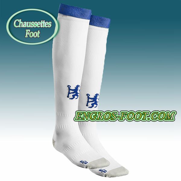 Engros-foot: Chaussettes Foot FC Chelsea Blanc 2016 2017 Third Thailande