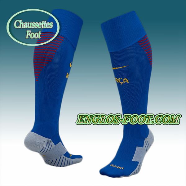 Engros-foot: Chaussettes Foot FC Barcelone Bleu 2016 2017 Domicile Thailande