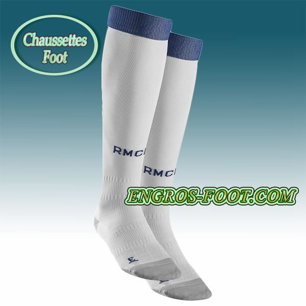 Engros-foot: Chaussettes Foot Real Madrid Blanc 2016 2017 Domicile Thailande