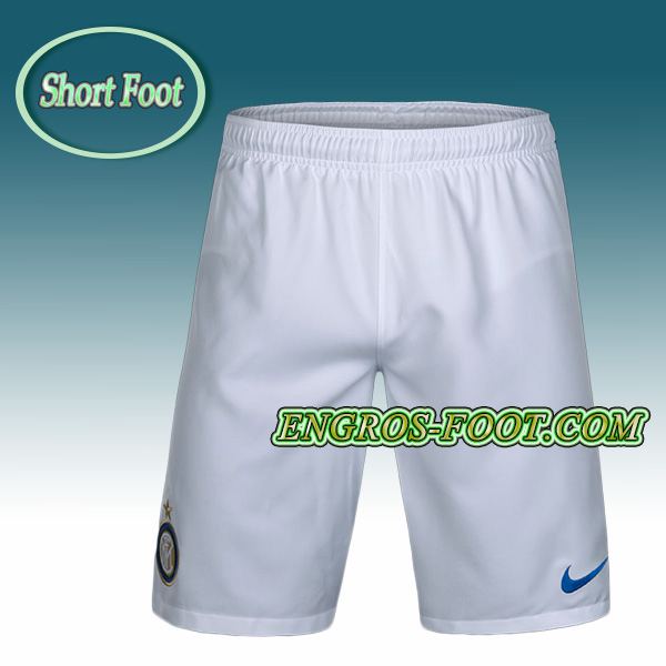 Engros-foot: Short Foot Inter Milan Blanc 2016 2017 Exterieur Thailande