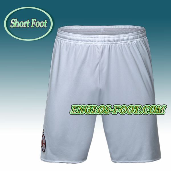 Engros-foot: Short Foot Milan AC Blanc 2016 2017 Exterieur Thailande