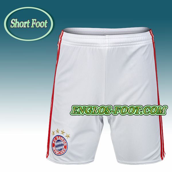 Engros-foot: Short Foot Bayern Munich Blanc 2016 2017 Domicile Thailande