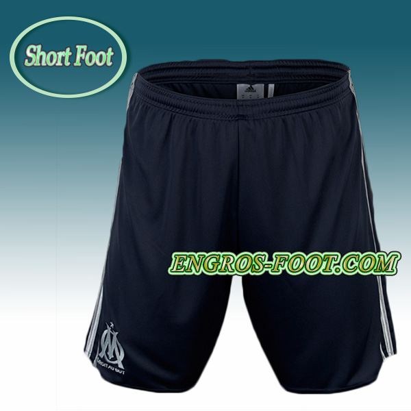 Engros-foot: Short Foot Marseille OM Noir 2016 2017 Exterieur Thailande