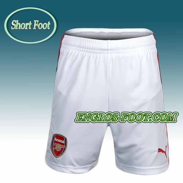 Engros-foot: Short Foot Arsenal Blanc 2016 2017 Domicile Thailande