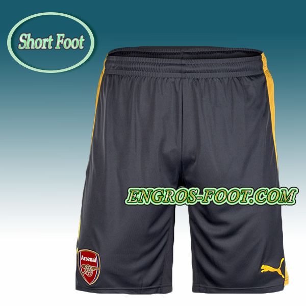 Engros-foot: Short Foot Arsenal Ebene/Jaune 2016 2017 Exterieur Thailande