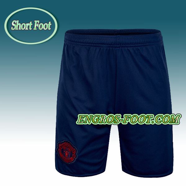 Engros-foot: Short Foot Manchester United Bleu 2016 2017 Exterieur Thailande