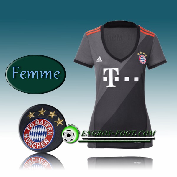 Engros-foot: Jeu Maillot de Foot Bayern Munich Femme Exterieur 2016 2017 Blanc Thailande