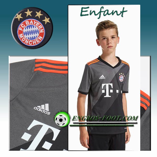 Engros-foot: Ensemble Maillot Foot FC Bayern Enfant Exterieur 2016 2017 Blanc Thailande