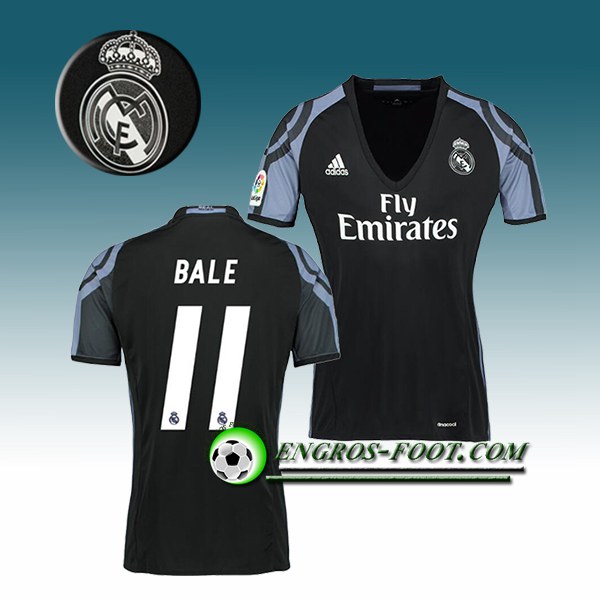 Engros-foot: Jeu Maillot de Foot Real Madrid Femme BALE 11 Third 2016 2017 Blanc Thailande