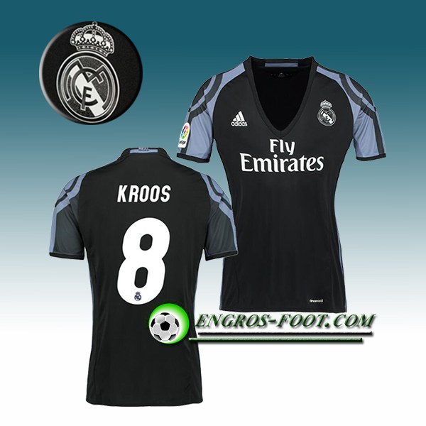 Engros-foot: Jeu Maillot de Foot Real Madrid Femme KROOS 8 Third 2016 2017 Blanc Thailande