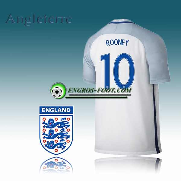 Engros-foot: Maillot Equipe Angleterre Domicile 2016/2017 - ROONEY 10