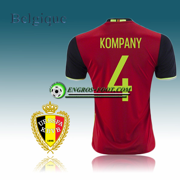 Engros-foot: Maillot de Foot Belgique Domicile 2016 17 - KOMPANY 4