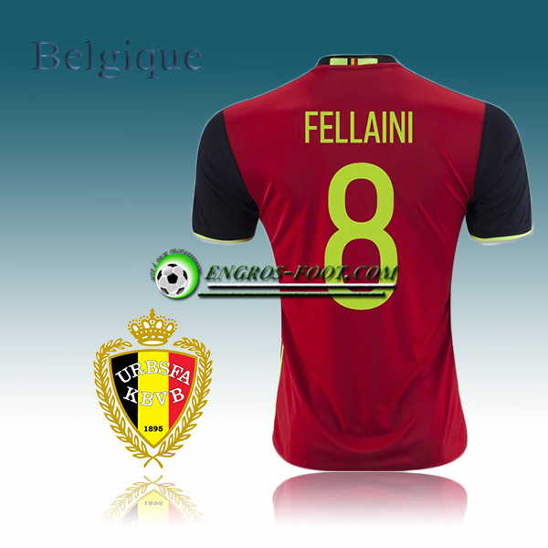 Engros-foot: Maillot de Foot Belgique Domicile 2016-17 - FELLAINI 8