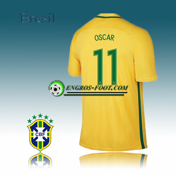 Engros-foot: Maillot Equipe de Bresil Foot Domicile 16-17 - OSCAR 11