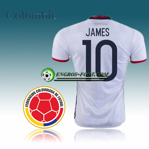 Engros-foot: Maillot Foot Colombie Domicile 16 17 - James 10