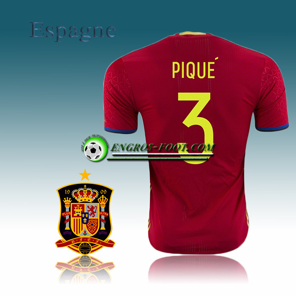 Engros-foot: Maillot Foot Equipe de Espagne Domicile 16-17 - PIQUE 3