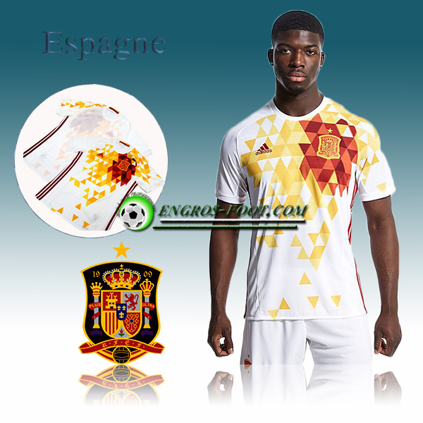 Engros-foot: Maillot Foot Equipe de Espagne Exterieur 16 17 Thailande