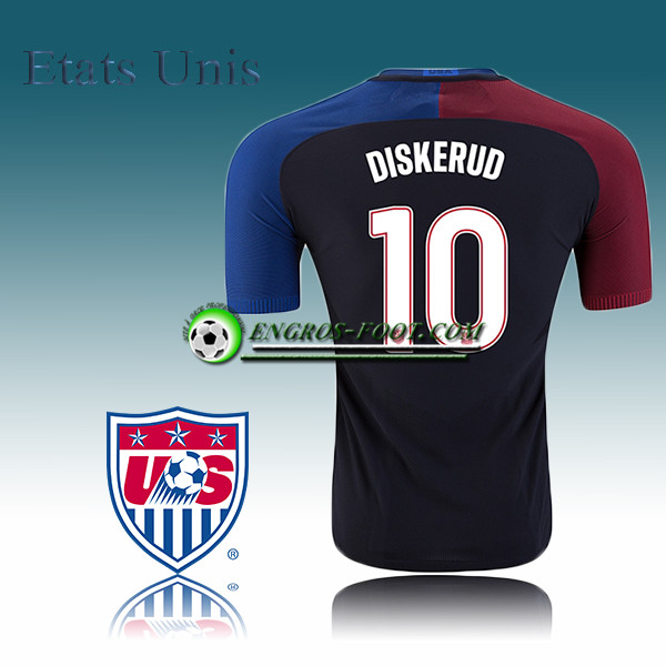 Engros-foot: Maillot Foot Equipe de Etats Unis Exterieur 2016-17 - DISKERUD 10