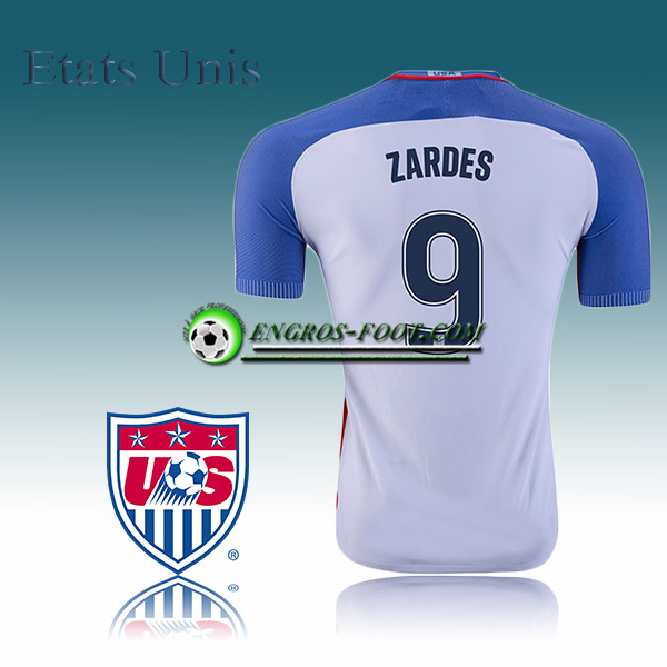 Engros-foot: Maillot Foot Equipe de Etats Unis Domicile 16-17 - ZARDES 9