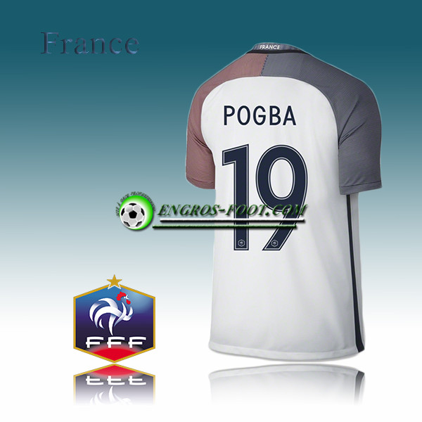 Engros-foot: Maillot Equipe de France Exterieur 16/17 - POGBA 19