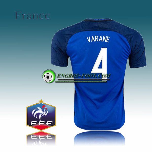 Engros-foot: Maillot Equipe de France Domicile 2016-17 - VARANE 4