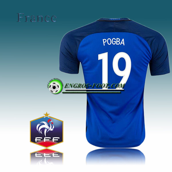 Engros-foot: Maillot Equipe de France Domicile 2016 17 - POGBA 19