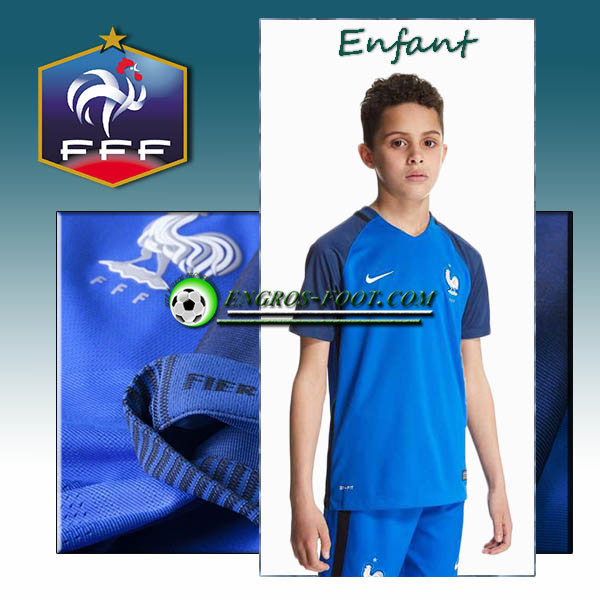Engros-foot: Maillot de Foot Enfant France Domicile 16 17 Thailande
