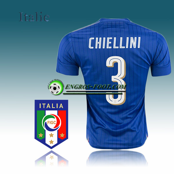 Engros-foot: Maillot Equipe de Italie Domicile 2016-17 - CHIELLINI 3