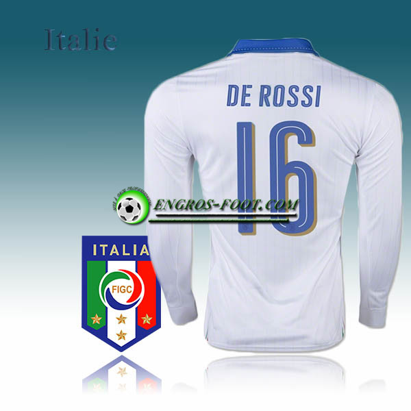 Engros-foot: Maillot Manche Longue Foot Italie Exterieur 2016 17 - DE ROSSI 16