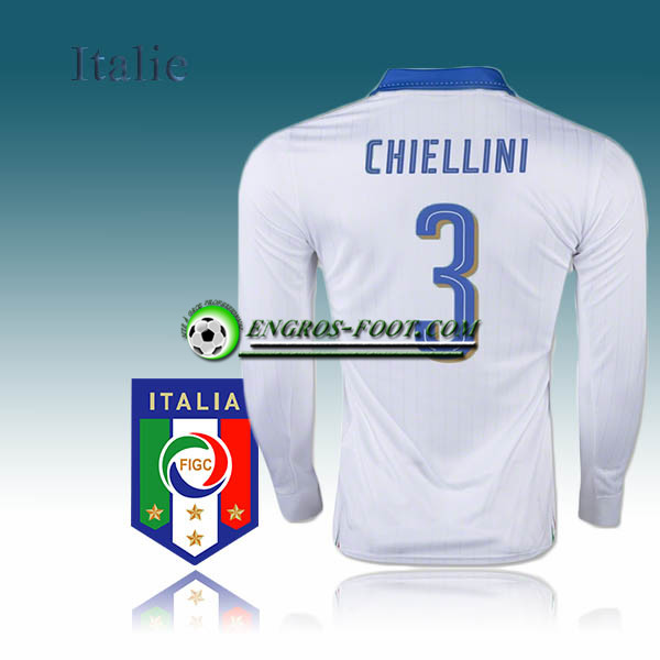 Engros-foot: Maillot Manche Longue Foot Italie Exterieur 16/17 - CHIELLINI 3