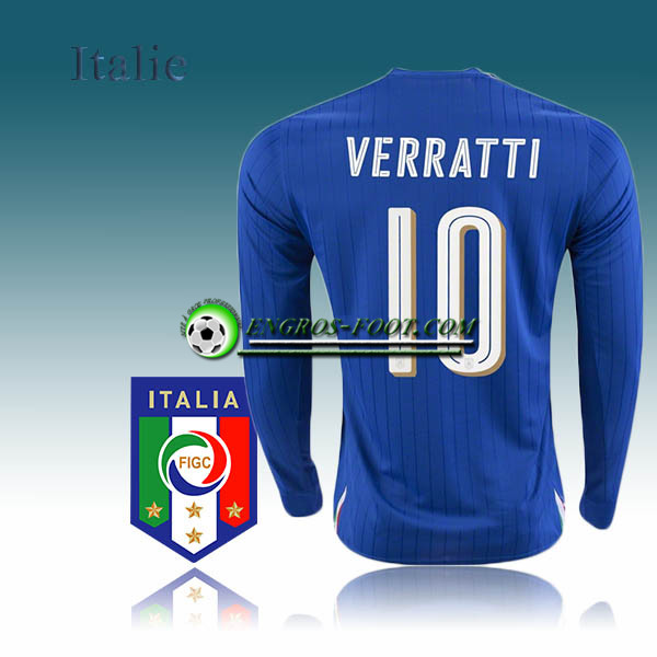 Engros-foot: Maillot Manche Longue Foot Italie Domicile 2016 17 - VERRATTI 10